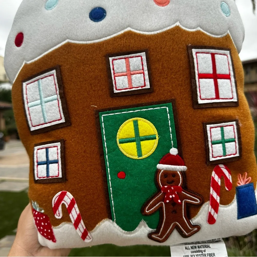 Target gingerbread house man pillow Christmas holiday novelty plush wondershop